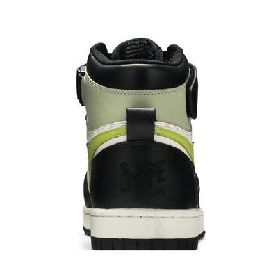 A Bathing Ape Block Sta Hi Black Lime