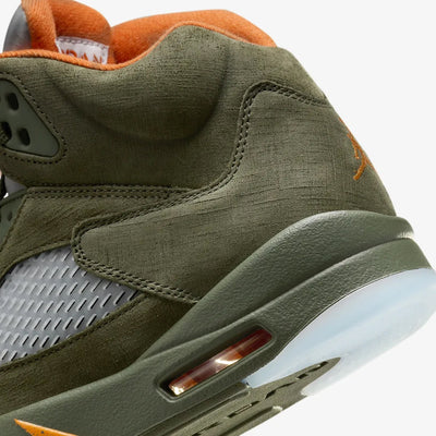 Jordan | AIR JORDAN 5 RETRO  { ARMY OLIVE/SOLAR ORANGE