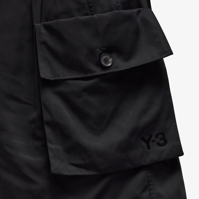 Y-3 | NYLON TWILL SHORTS { BLACK