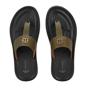 Comet Leather Slippers by Aspeerio