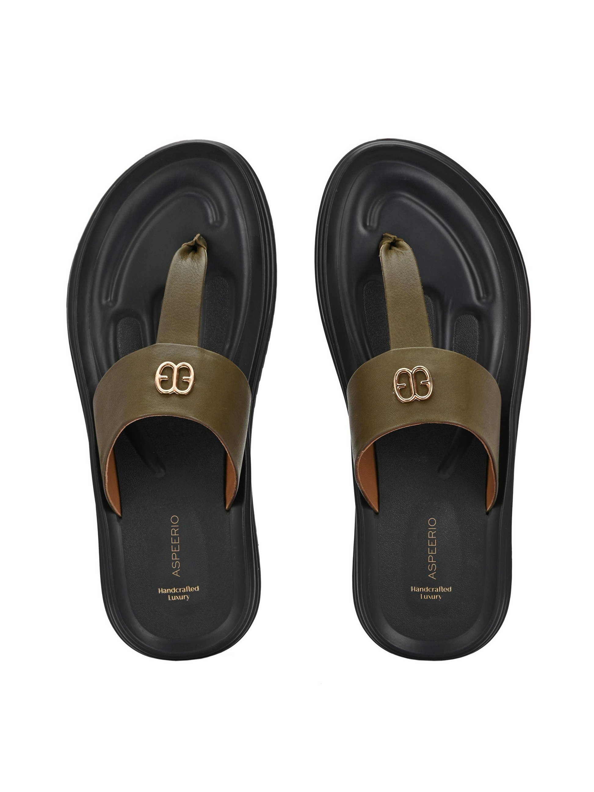 Comet Leather Slippers by Aspeerio