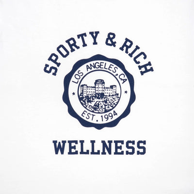 SPORTY & RICH | EMBLEM T-SHIRT { WHITE
