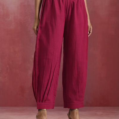 trueBrowns Magenta Cotton Co-ord set