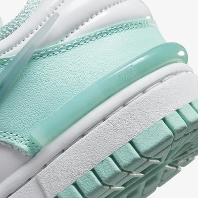 Nike | DUNK LOW TWIST  { SUMMIT WHITE/JADE ICE