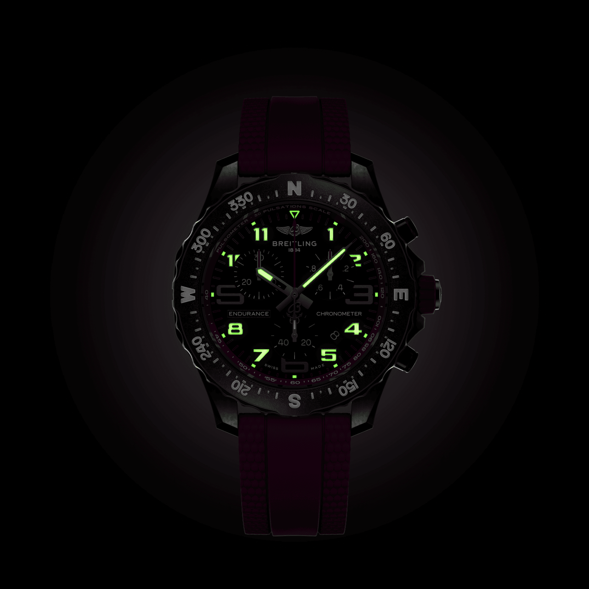 Breitling Endurance Pro Black Dial Men 38mm