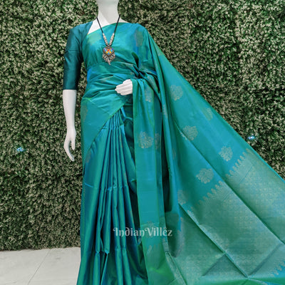 Green Pure Kanjivaram Soft Silk Saree
