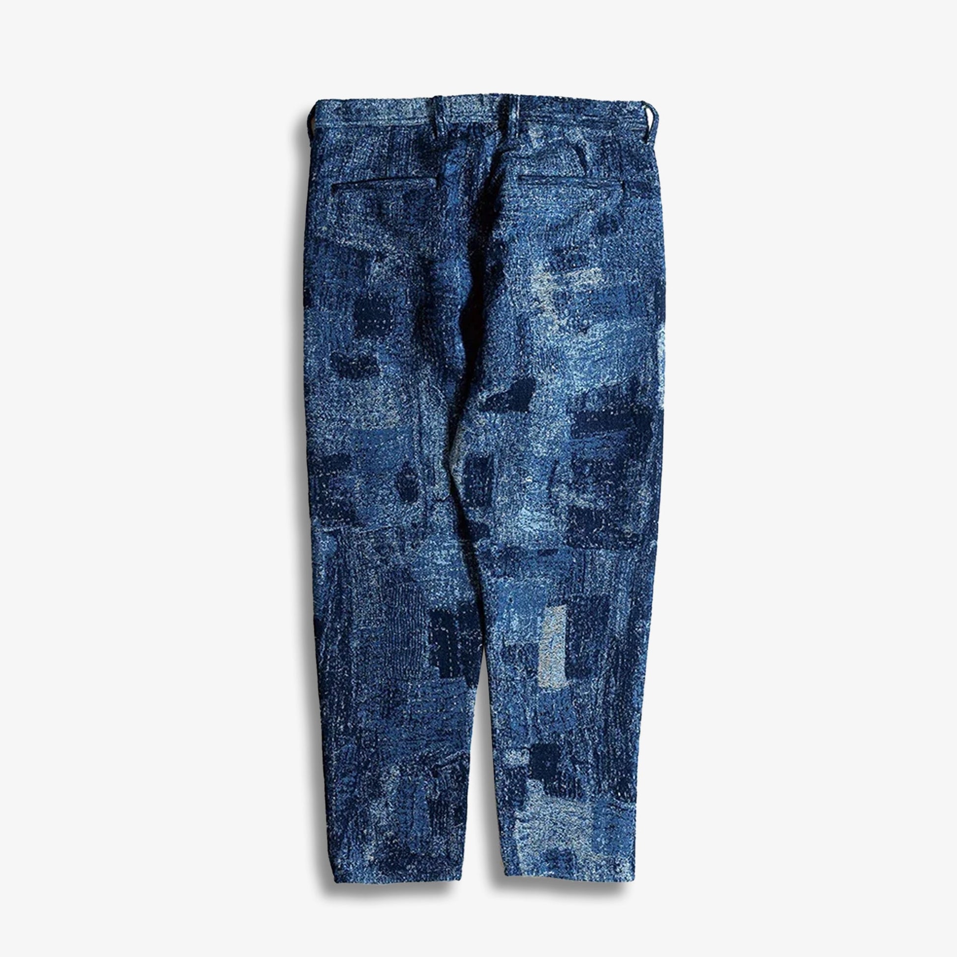FDMTL | JACQUARD BORO PANTS RINSE - BORO { INDIGO