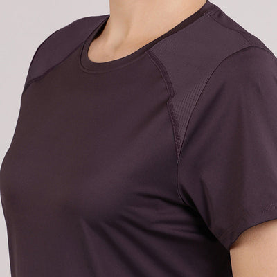 Energize Active Tee - Midnight Plum