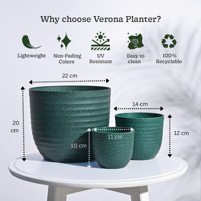Verona Eco Planter - Set of 3