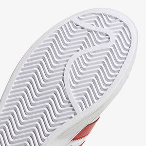 Adidas Originals | SUPERSTAR XLG  { CLOUD WHITE/BETTER SCARLET/CORE BLACK