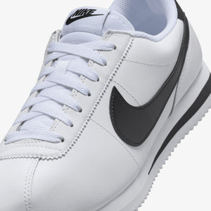 NIKE | CORTEZ LEATHER { WHITE/BLACK
