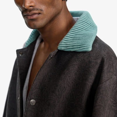 F A R A K | BASICS MONOCHROME JACKET { BROWN