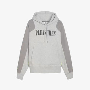 Puma | x PLEASURES HOODIE  { LIGHT GRAY HEATHER