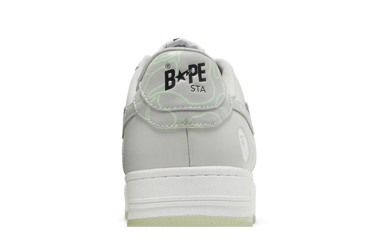 A Bathing Ape Bape Sta Text Code Camo Grey