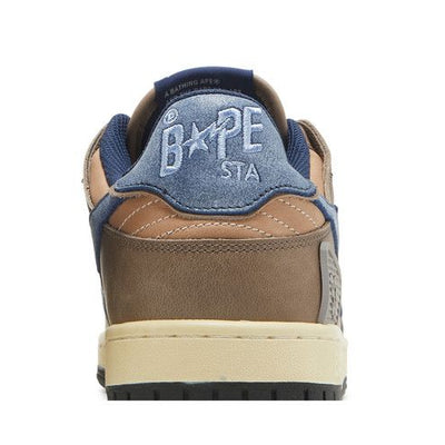 A Bathing Ape Bape SK8 Sta Vintage Beige Indigo