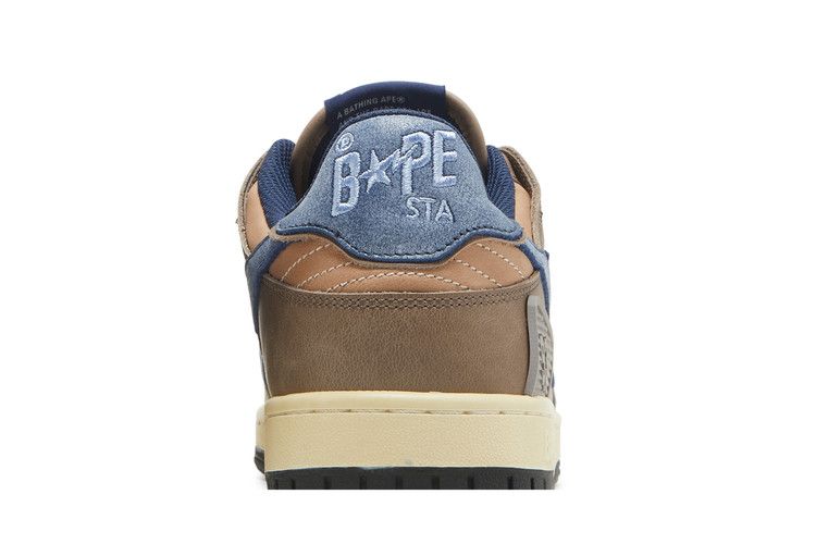 A Bathing Ape Bape SK8 Sta Vintage Beige Indigo
