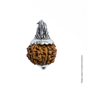 Adiyogi Pendant (9 Mukhi Nepali Rudraksha) With Chain