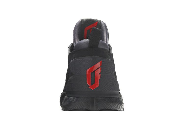 adidas D Lillard 2 Core Black Vivid Red