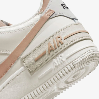 Nike | AIR FORCE 1 SHADOW  { SAIL/HEMP-FOSSIL-LIGHT BONE