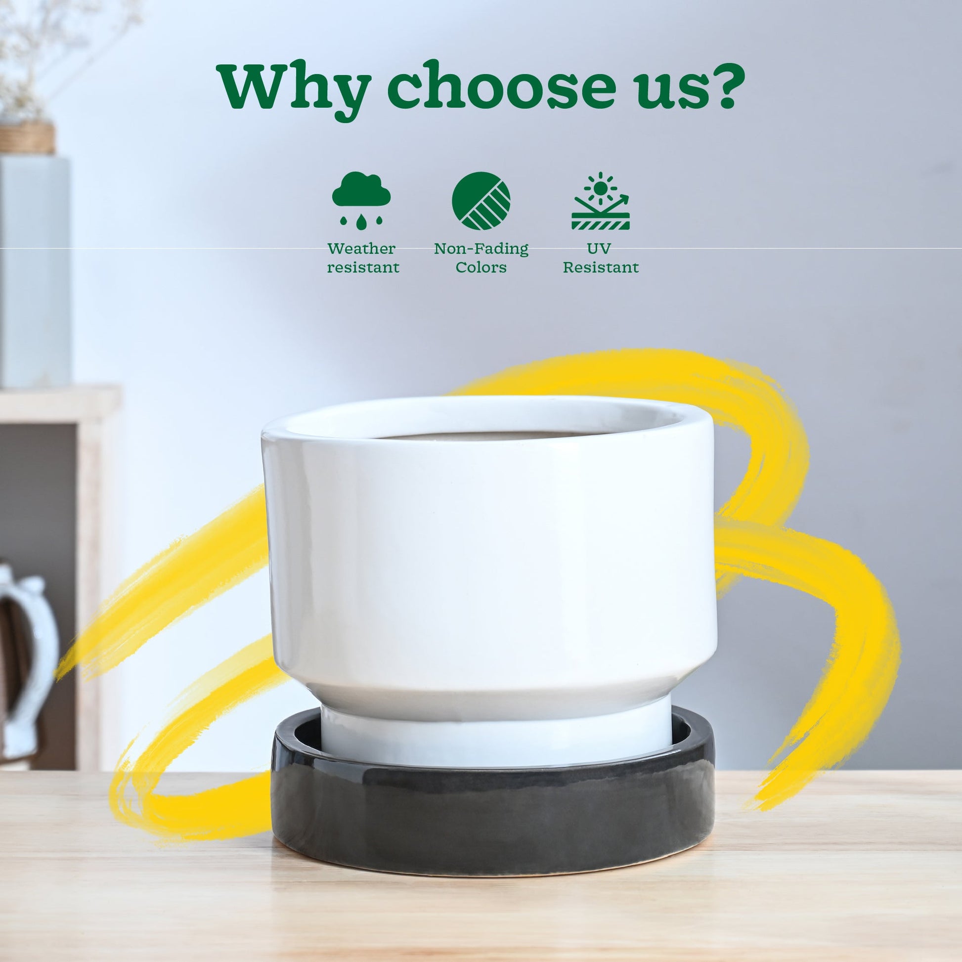 Soothing Rains Ceramic Planters