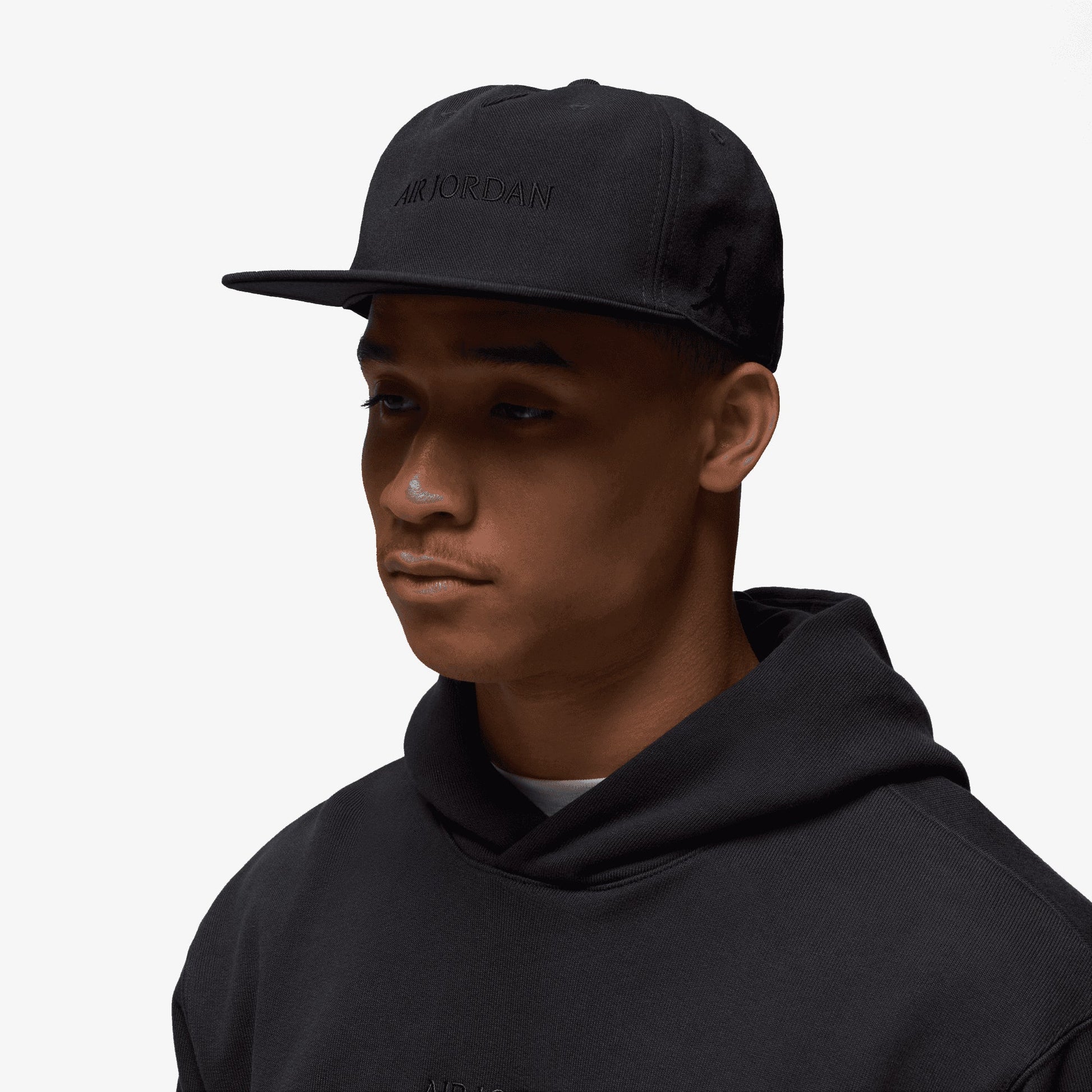 JORDAN | AIRJORDAN PRO UNSTRUCTURED FLAT BILL HAT { OFF NOIR/OFF NOIR