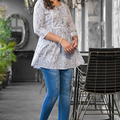 grey-floral-printed-pure-cotton-a-line-top