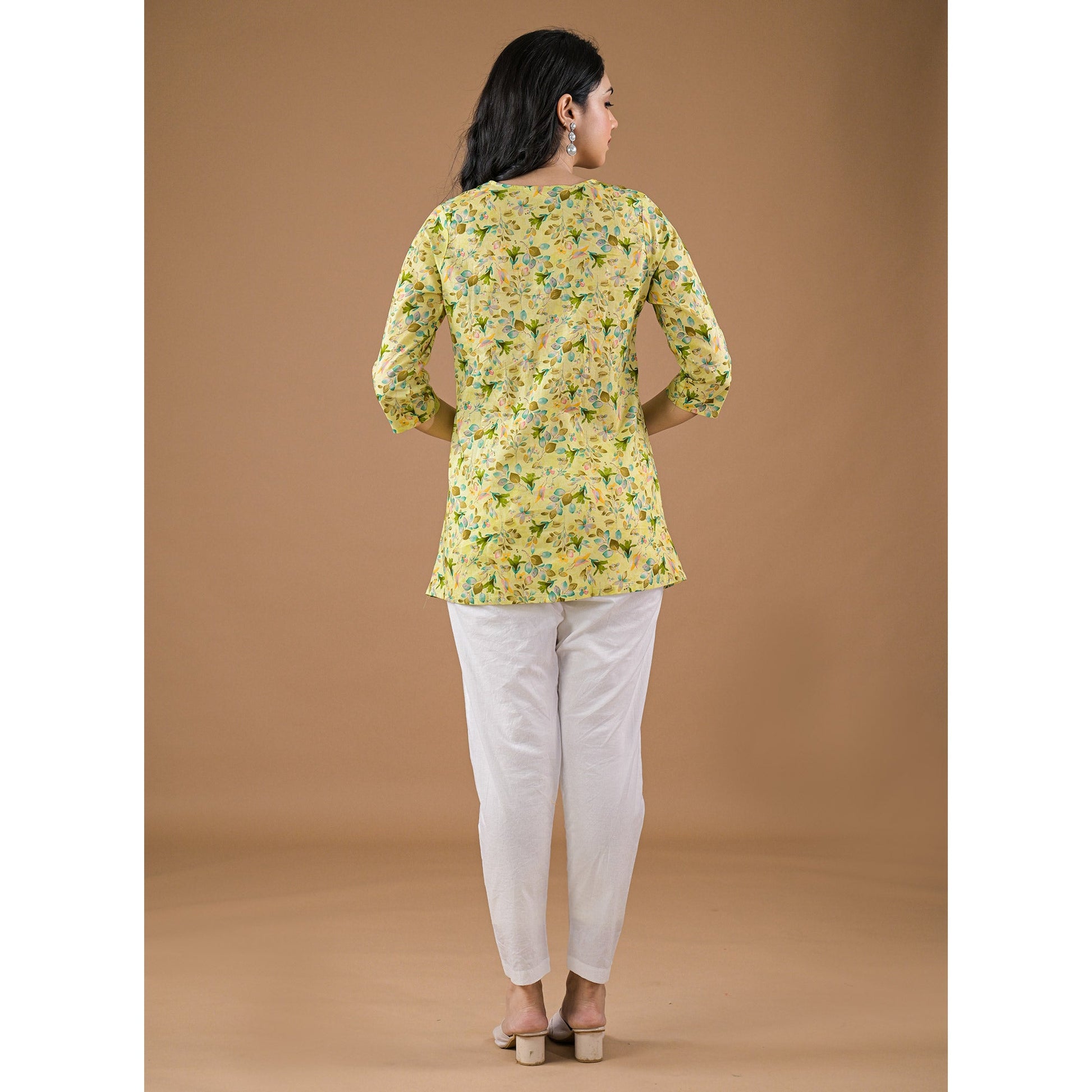 green-floral-printed-pure-cotton-a-line-top