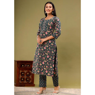 green-floral-printed-pure-cotton-suit-2