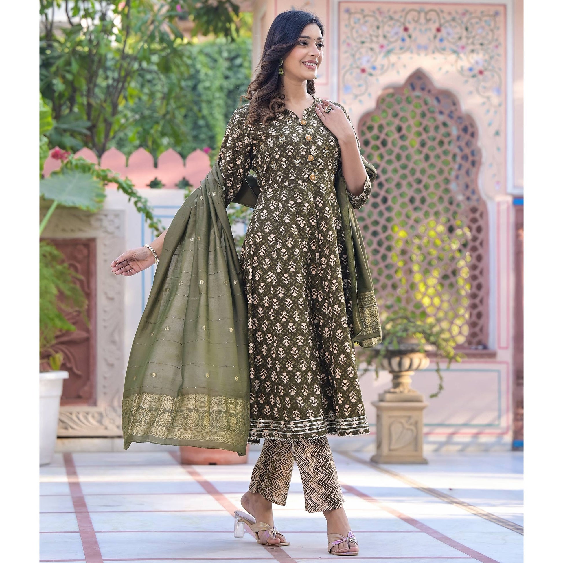 green-floral-printed-pure-cotton-anarkali-salwar-suit