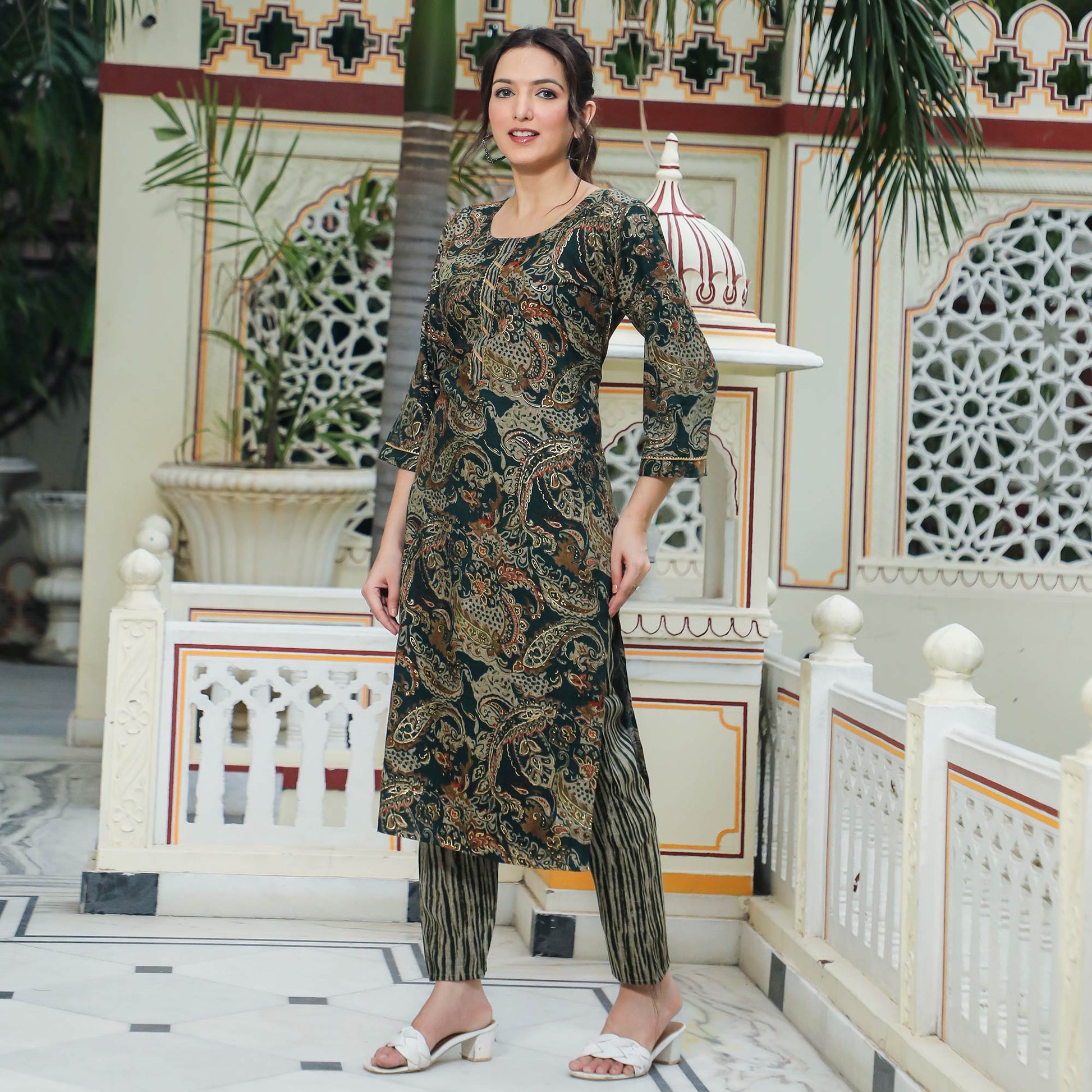 green-foil-printed-rayon-suit