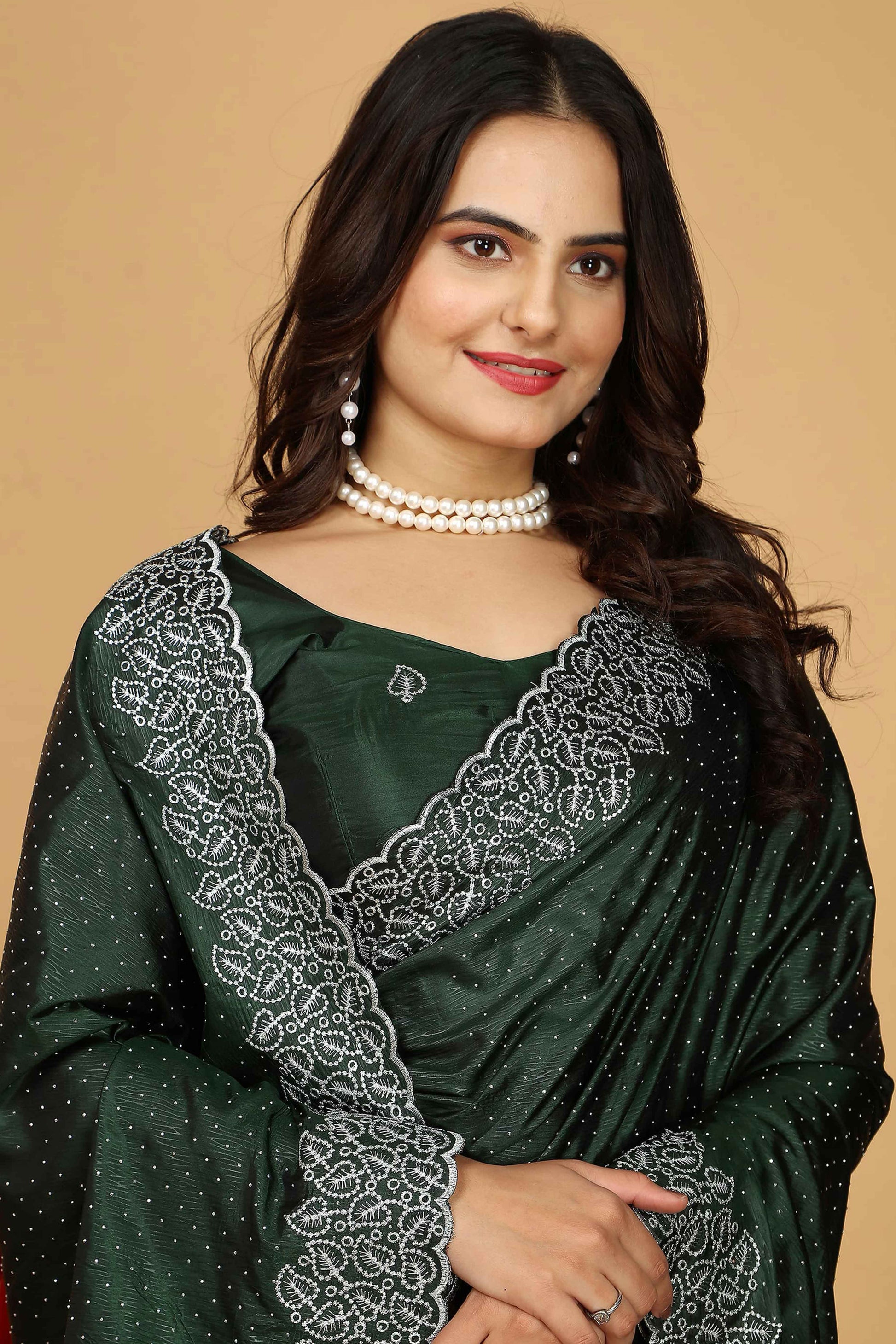 green-swarovski-work-paper-silk-saree-with-embroidery-zari-border