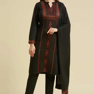 grey-floral-woolen-salwar-suit