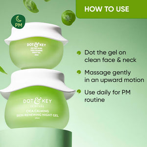 Cica & Niacinamide Night Gel for Oily & Acne Prone Skin