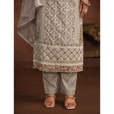 grey-floral-embroidered-organza-semi-stitched-suit-1