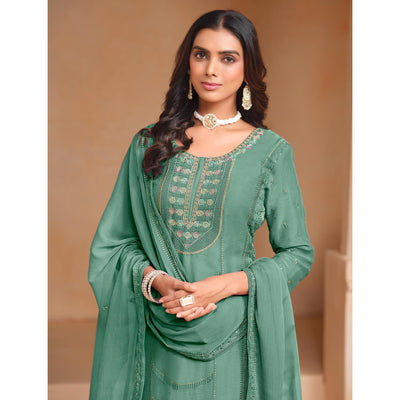 green-floral-embroidered-organza-semi-stitched-salwar-suit-4