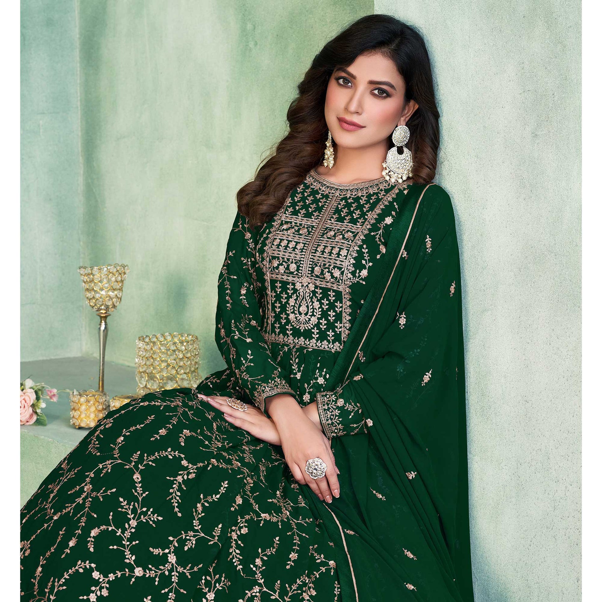 green-embroidered-georgette-semi-stitched-anarkali-suit