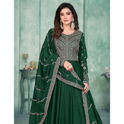 green-embroidered-art-silk-semi-stitched-anarkali-suit