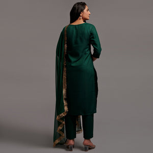 green-floral-embroidered-viscose-kurti-set