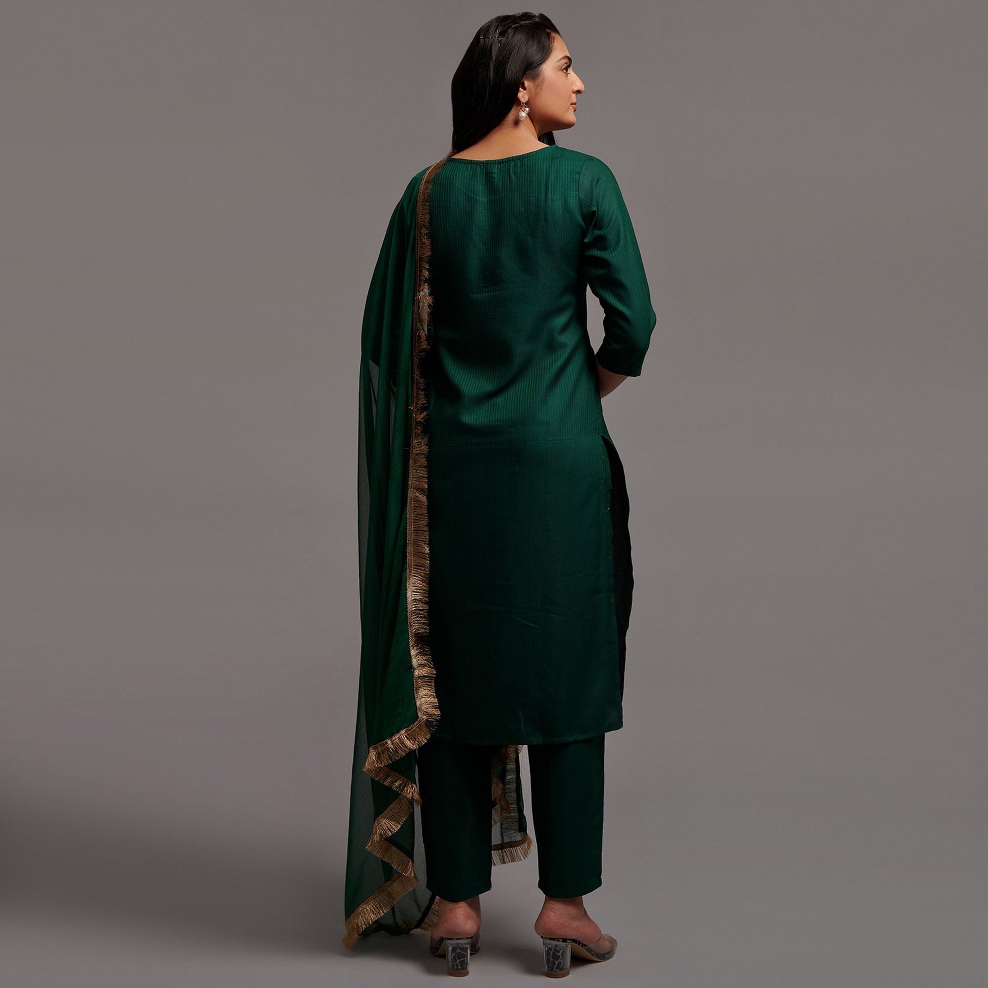 green-floral-embroidered-viscose-kurti-set