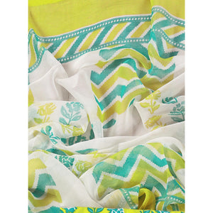 green-floral-printed-crepe-dress-material