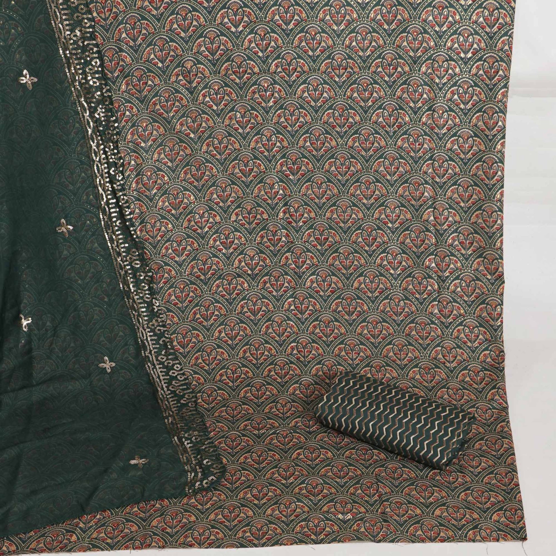 green-floral-foil-printed-cotton-blend-dress-material