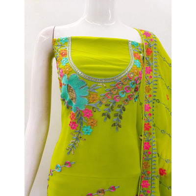 green-floral-sequins-embroidered-georgette-dress-material-2