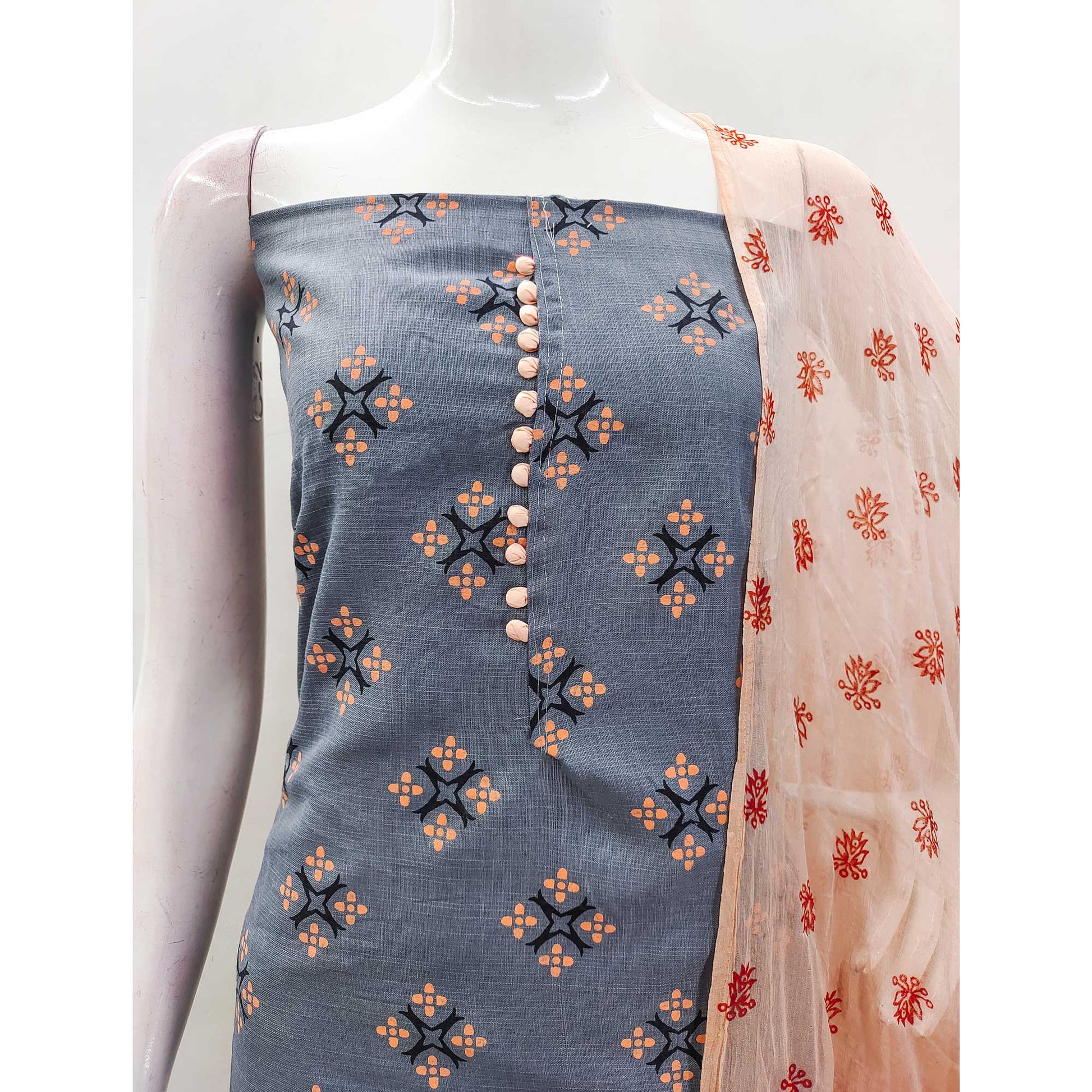grey-peach-floral-printed-cotton-blend-dress-material