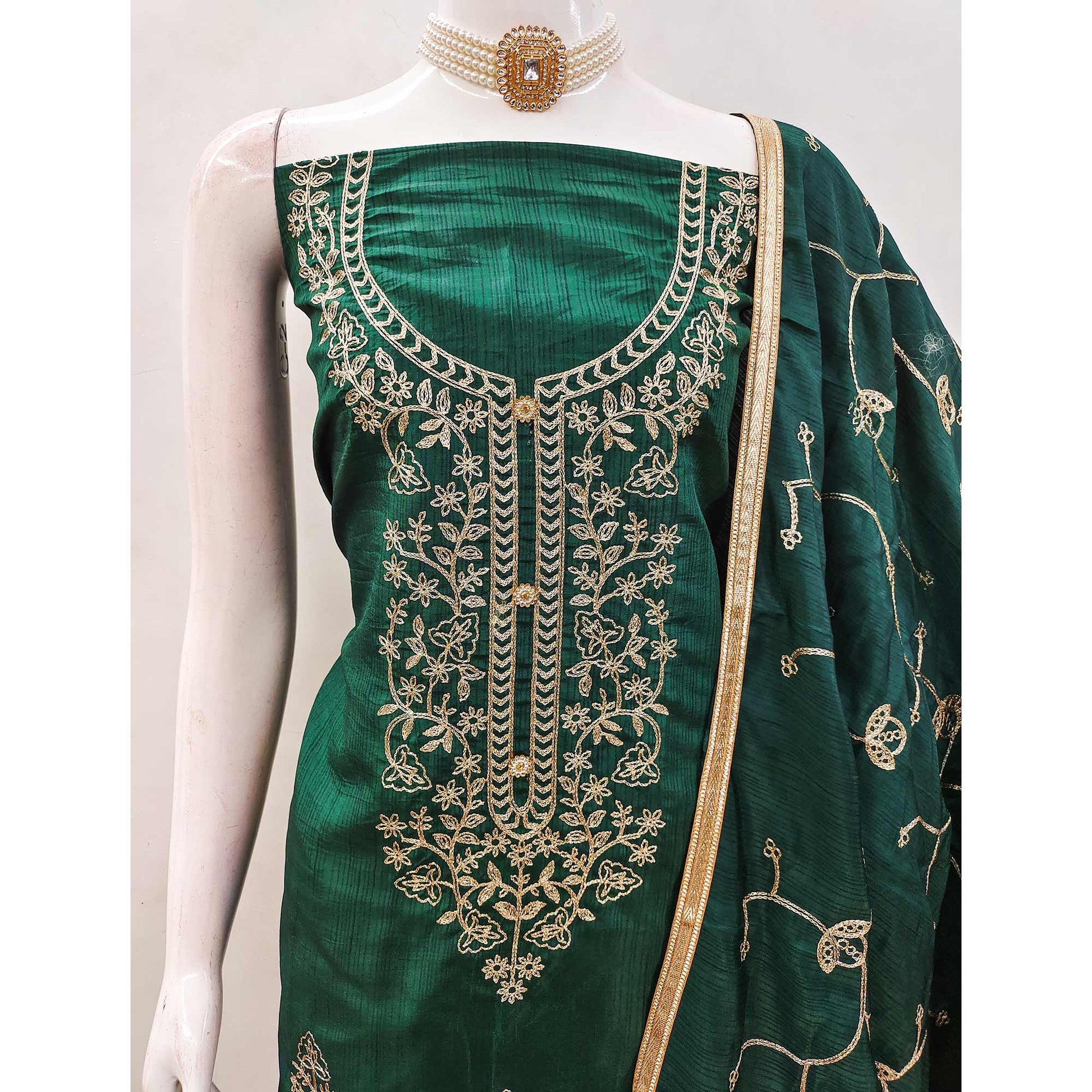 green-floral-embroidered-art-silk-dress-material-7