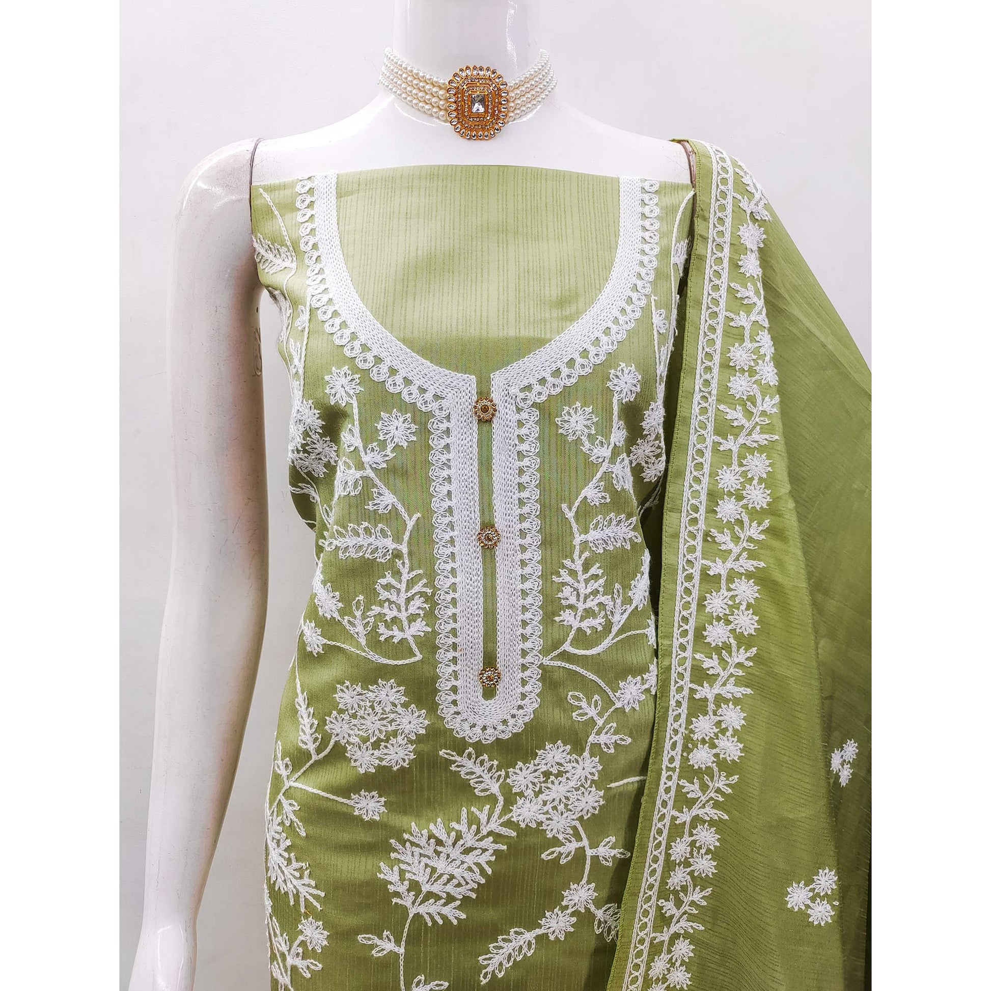 green-floral-embroidered-art-silk-dress-material-9