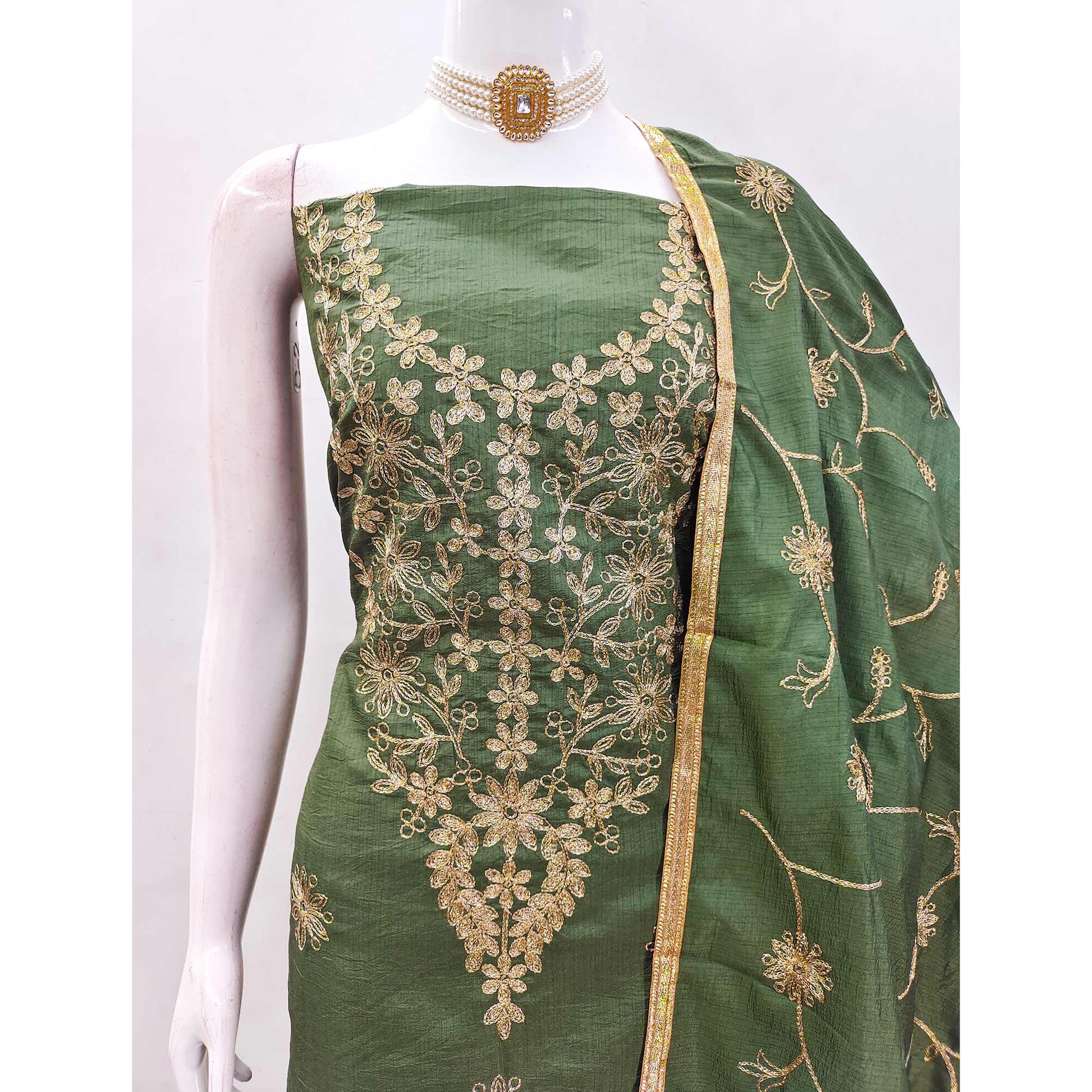 green-floral-embroidered-art-silk-dress-material-19