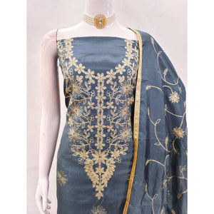grey-floral-embroidered-art-silk-dress-material-13