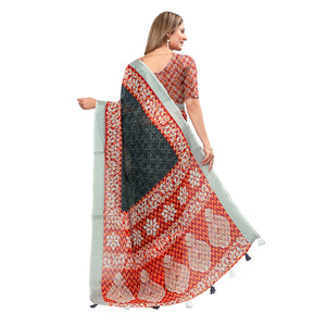 grey-digital-print-linen-saree