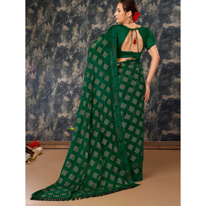 green-foil-printed-chiffon-saree-with-tassels-2