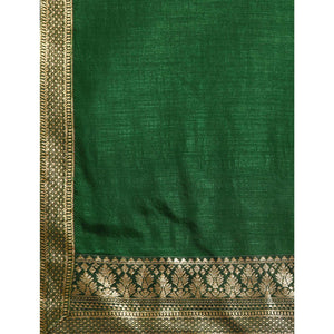 green-solid-vichitra-silk-saree-with-fancy-zari-border